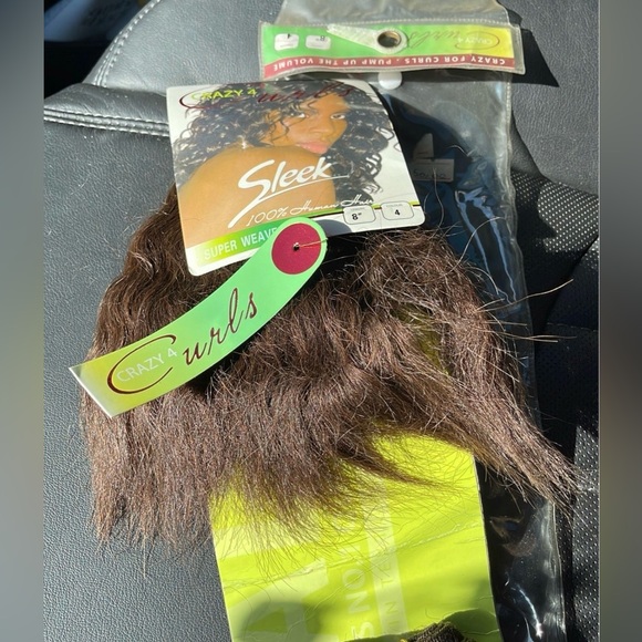 Sleek Crazy Curls 100% Human Hair Weave LENGTH #8 Color 4 NWT - Picture 8 of 11